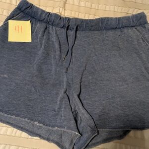 Maurices Heathered Blue Pull-On Lounge Shorts